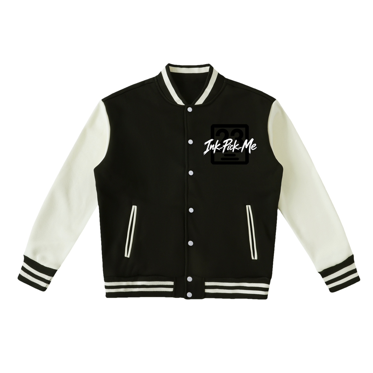 Varsity jacket à doublure polaire et rayures contrastées Ink Pick Me – photo 3
