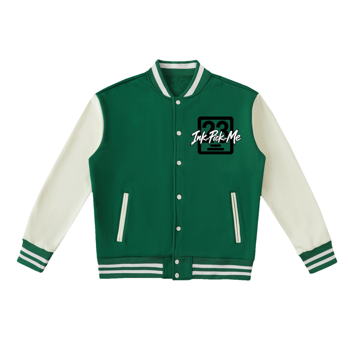 Varsity jacket à doublure polaire et rayures contrastées Ink Pick Me – photo 5