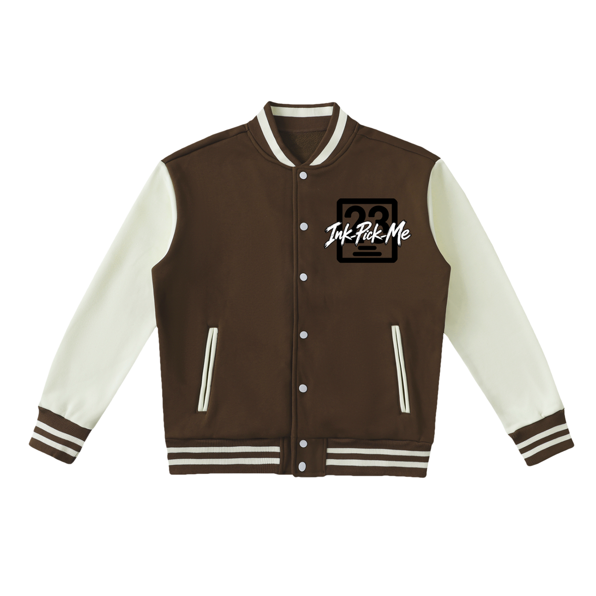 Varsity jacket à doublure polaire et rayures contrastées Ink Pick Me – photo 7