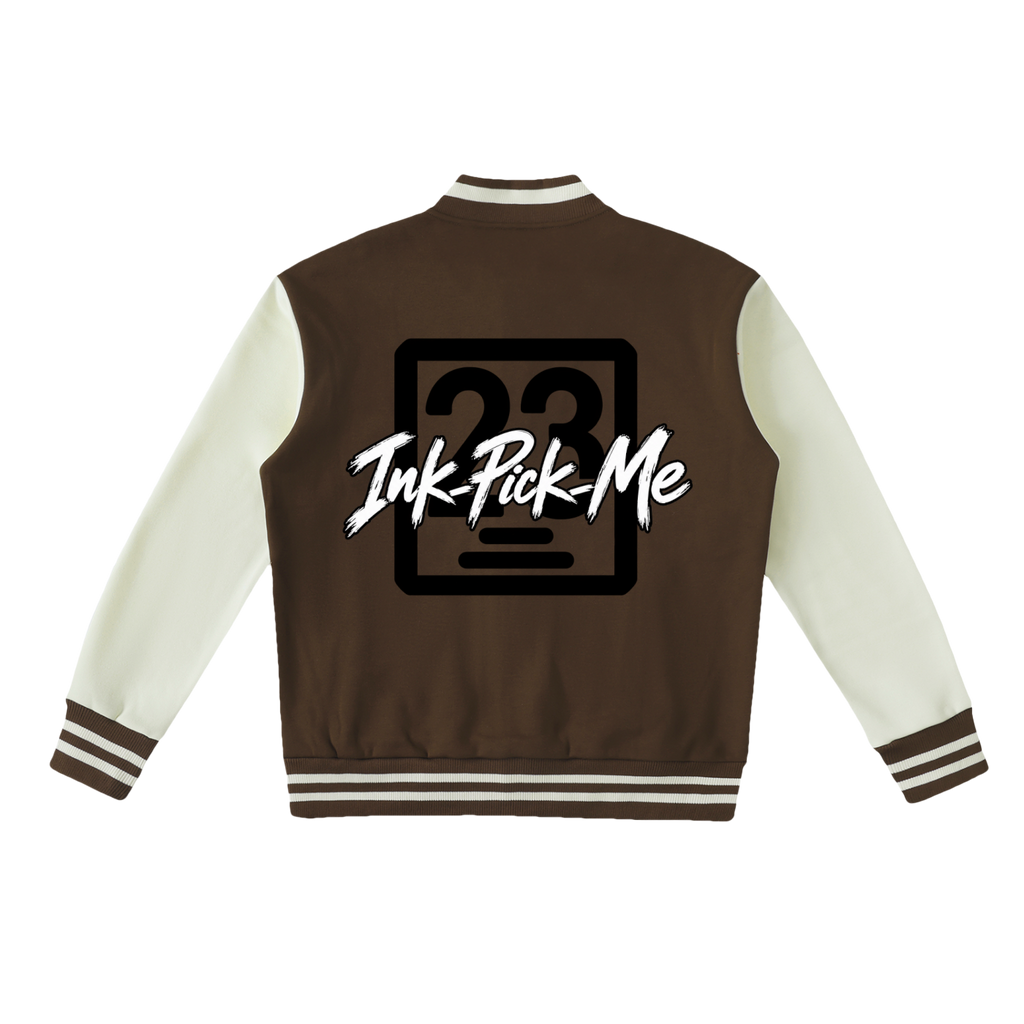 Varsity jacket à doublure polaire et rayures contrastées Ink Pick Me – photo 8