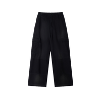 Pantalon cargo noir délavé vintage sans motif Ink Pick Me – photo 1