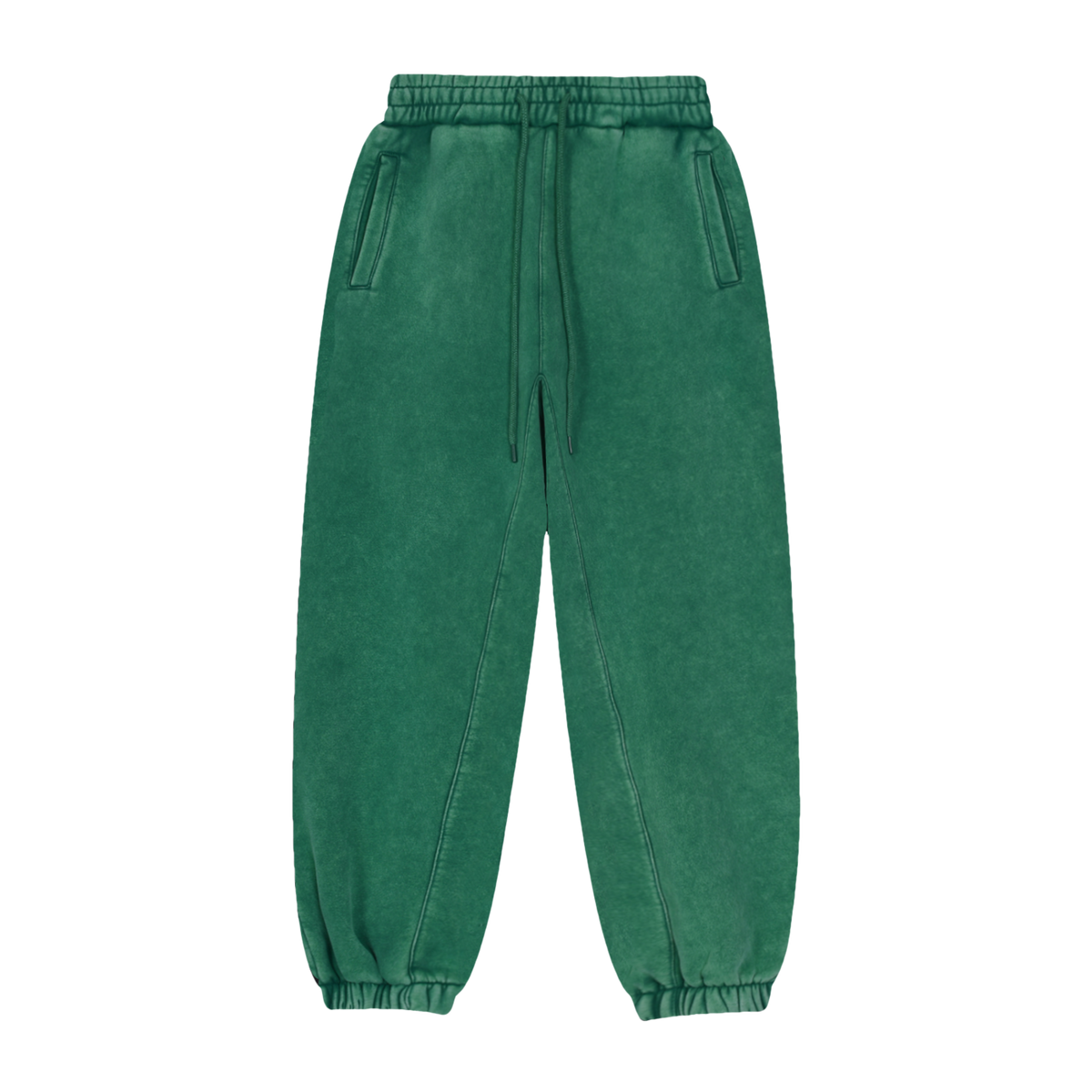 Pantalon jogging ample posé, vue produit complète.