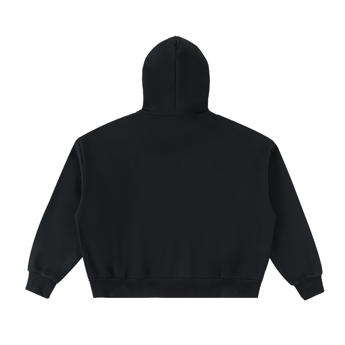 Hoodie oversize noir à zip intégral Ink Pick Me – vue de dos