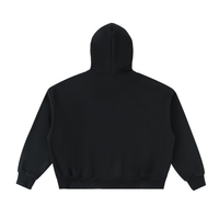 Hoodie oversize noir à zip intégral Ink Pick Me – vue de dos