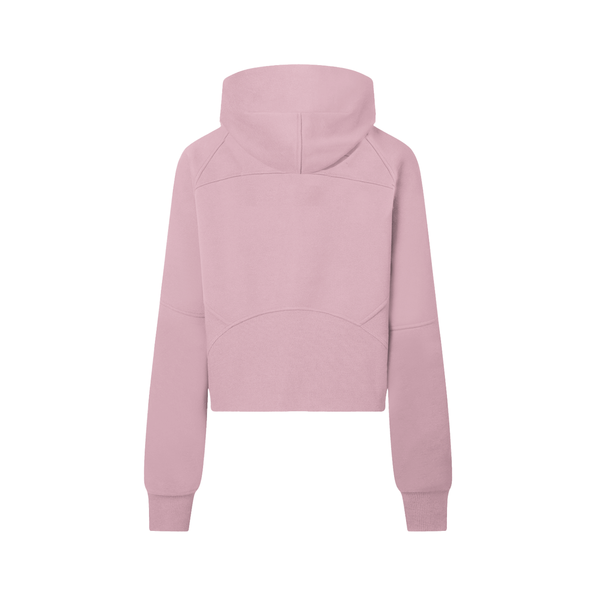 Hoodie court demi-zip rose Ink Pick Me – vue de dos