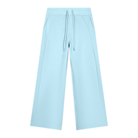 Jogging jambes larges bleu ciel Ink Pick Me, intérieur polaire – vue de face