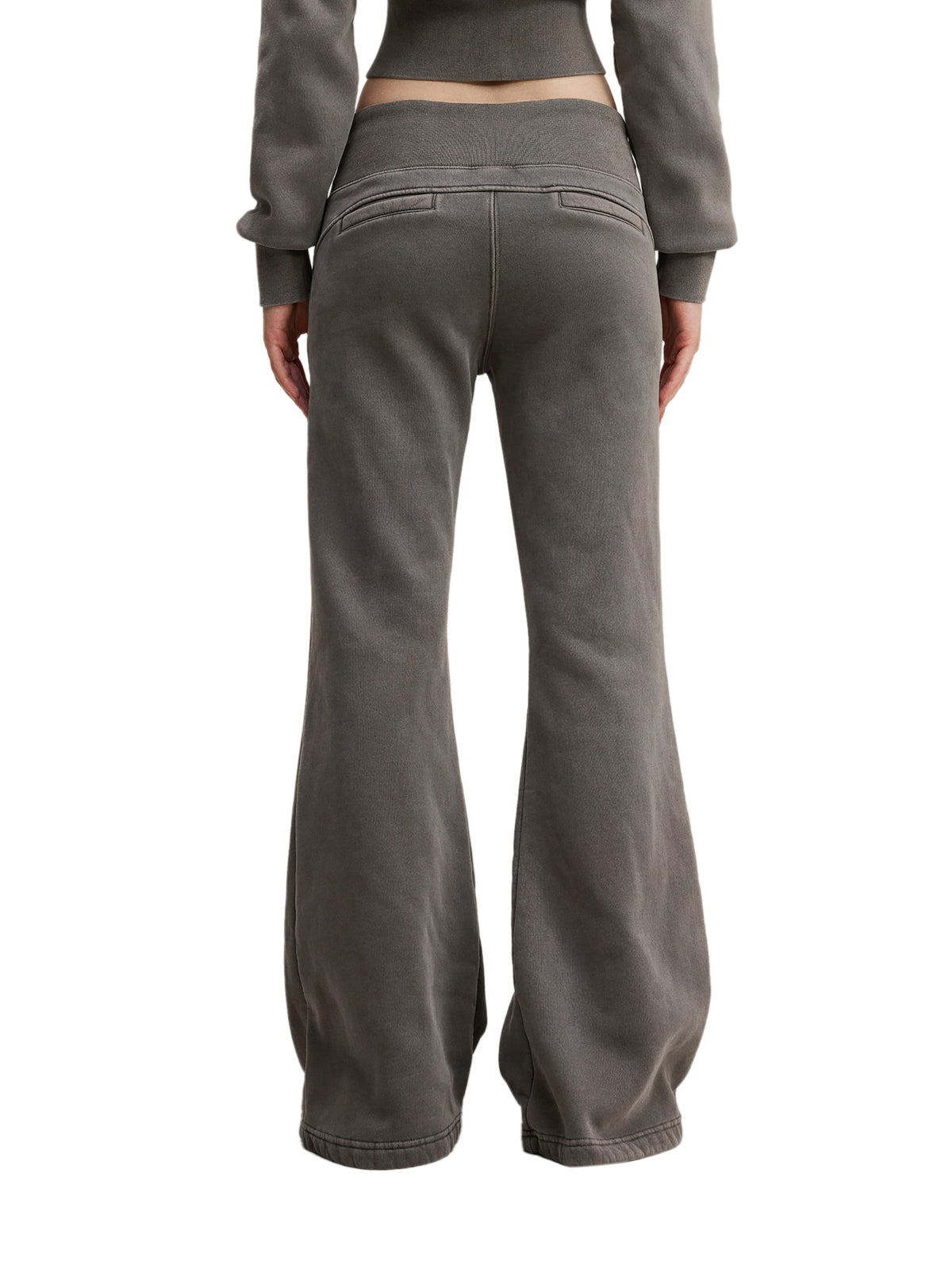 Pantalon évasé délavé Ink Pick Me porté – vue de dos
