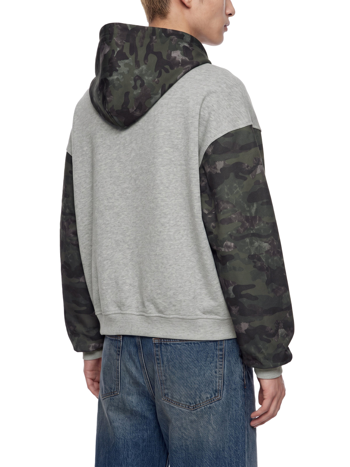 Sweat à capuche zippé camouflage boxy Ink Pick Me – photo 1
