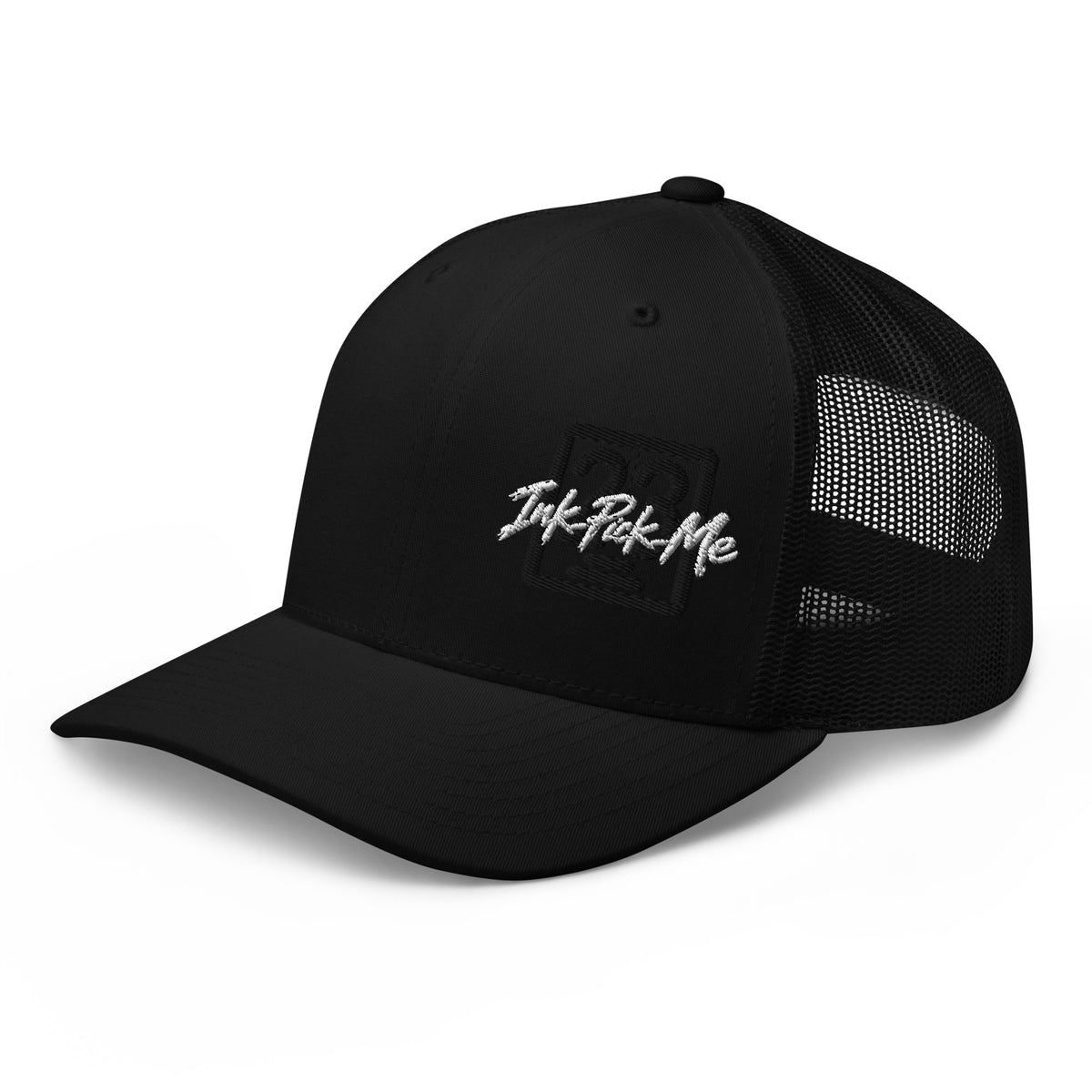 Casquette trucker Signature noire Ink Pick Me, filet respirant à l'arrière