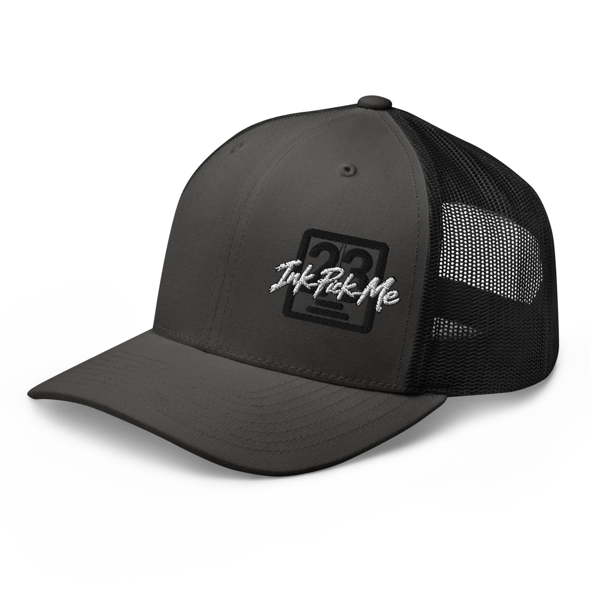 Casquette trucker Signature anthracite et noir Ink Pick Me