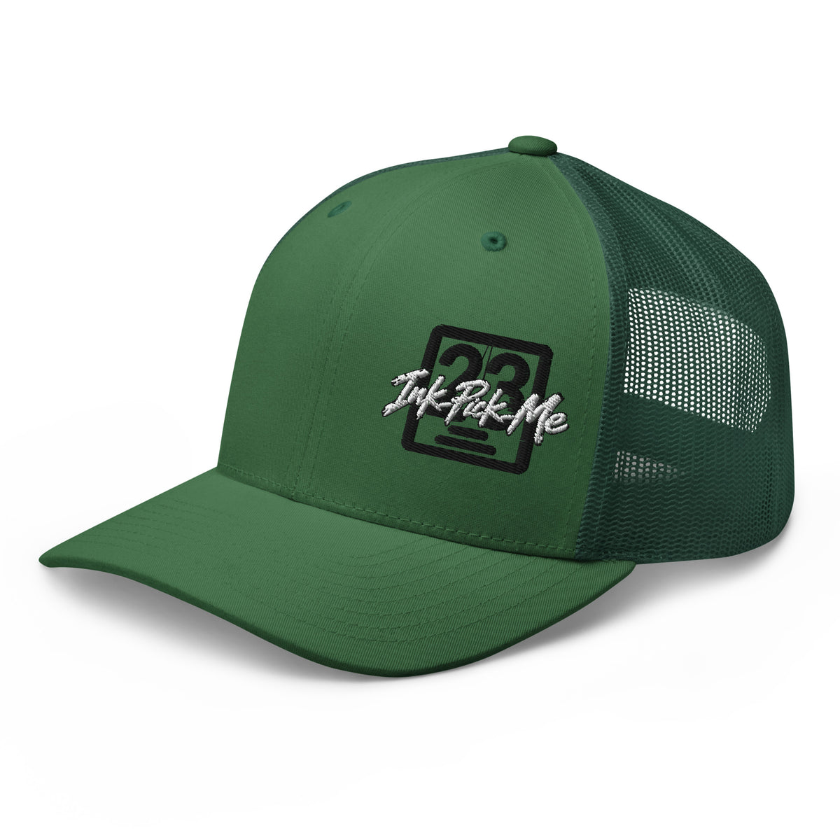 Casquette trucker Signature vert Ink Pick Me