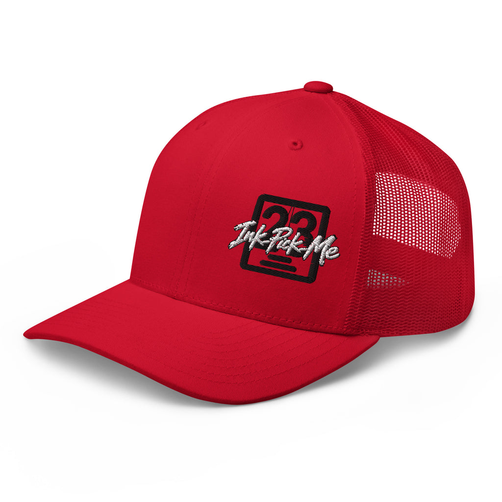 Casquette trucker Signature rouge Ink Pick Me