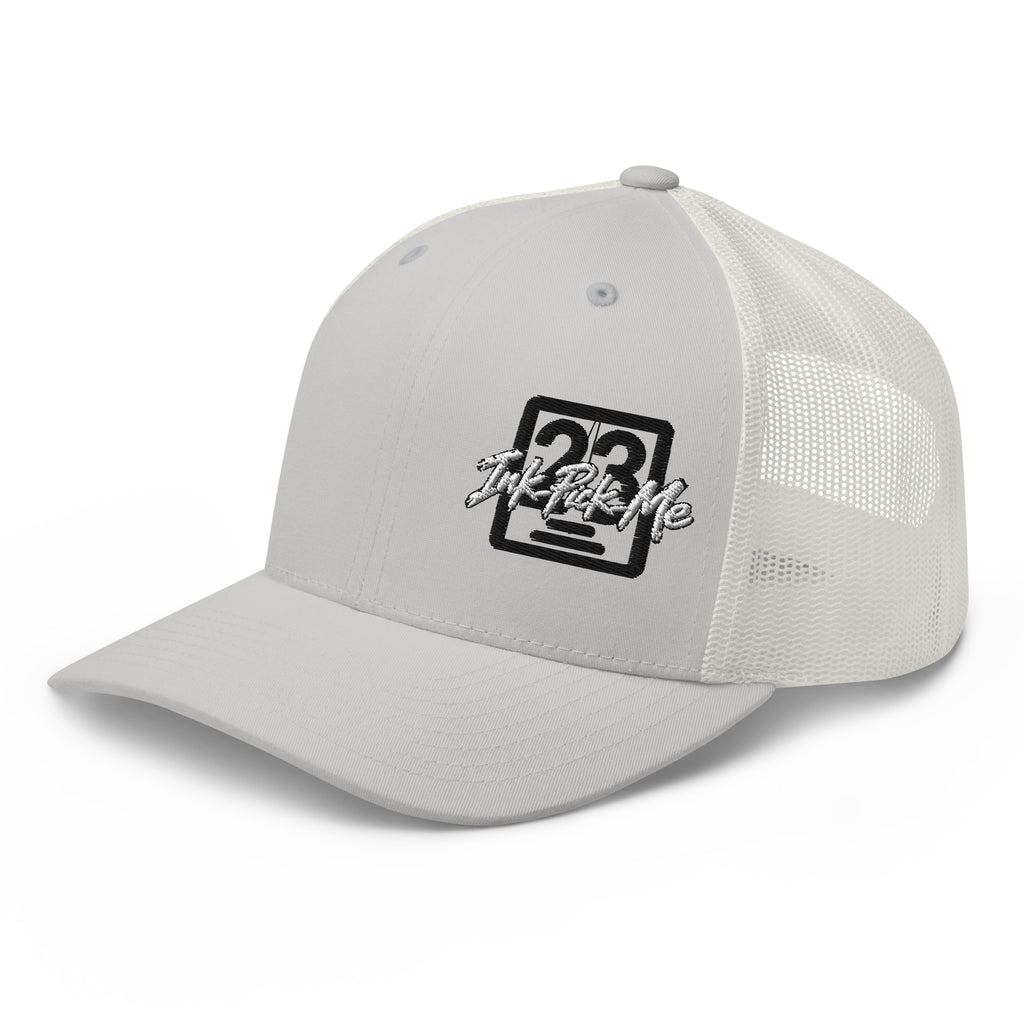 Casquette trucker Signature argentée Ink Pick Me